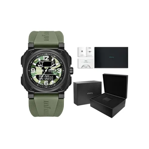 INFANTRY Double Eye Collection Электронный механизм Силиконовый ремешок Часы Мужские Многоцветный циферблат Sy005 1