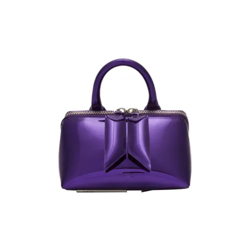 The Attico Полиуретан Сумка через плечо Сумка Мини Женская Фиолетовая