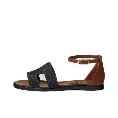 HERMES Santorini One Ремешок Сандалии Женские Синие