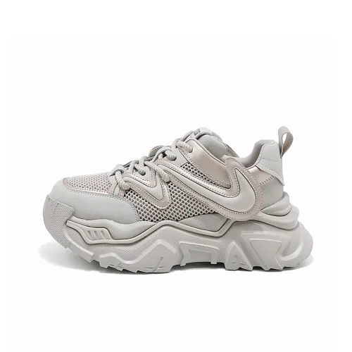 BAIJIHONG Противоскользящий Износостойкий Дышащий Легкий Увеличивающий высоту Низкий Топ Обувь с Толстой Подошвой 6 см