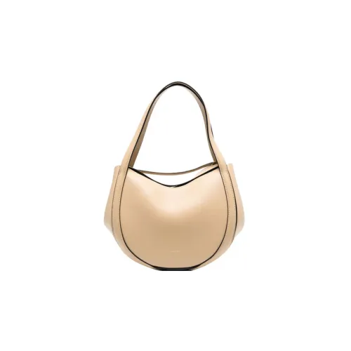 Wandler Телячья кожа Сумка через плечо Мини Женская Бежевая