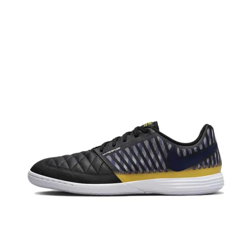 Nike Lunar Gato IC IN Для помещений Амортизаторы Устойчивые к истиранию Футбольные бутсы Мужские Черные