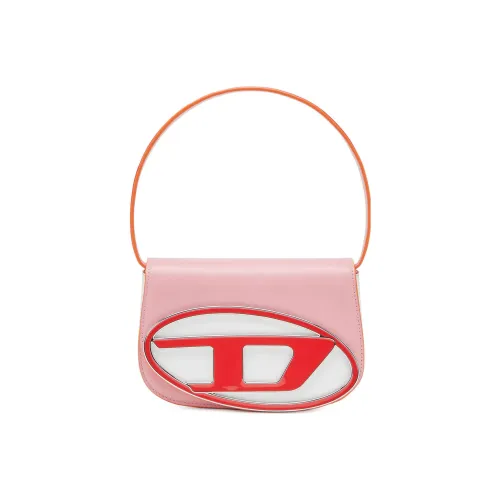 DIESEL Коровья кожа Портативная Сумка через плечо Сумка на плечо Женская Розовая