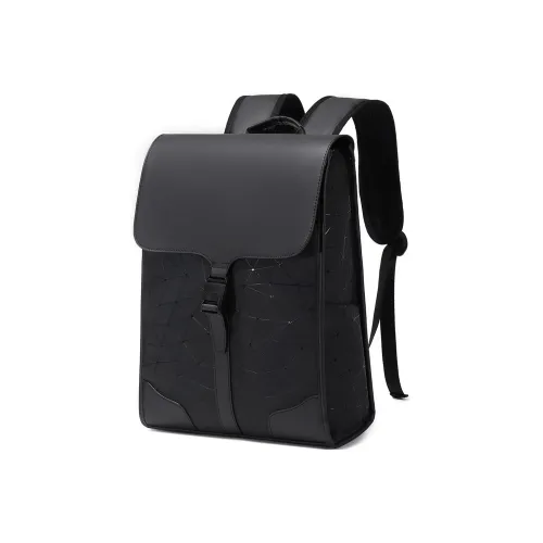 Slazenger ПУ (полиуретан) Рюкзак Унисекс Ромб Узор Черный