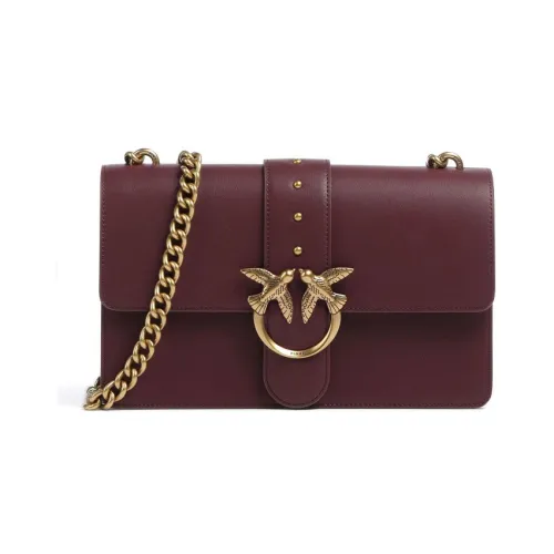 PINKO Телячья кожа Swallow Сумка Сумка через плечо Сумка на плечо Женская Бордовый