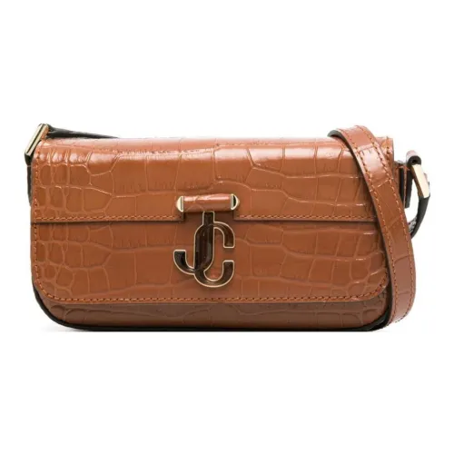 Jimmy Choo Телячья кожа Сумка через плечо Мини Женская Карамельный Коричневый