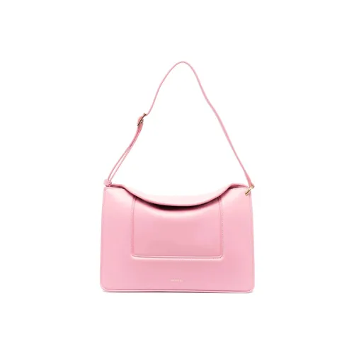 Wandler Телячья кожа Портативный Crossbody Сумка Сумка через плечо Стандартная Женская Светло-розовая