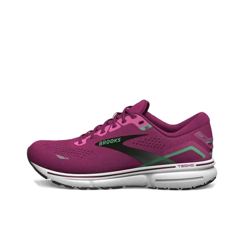 Brooks Adrenaline GTS 23 Амортизирующие подошва Slip-resistant Низкий топ Беговые кроссовки Женские Красный Розовый