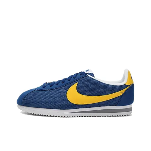Nike Cortez Амортизация Противоскользящий Легкий Низкий Топ Повседневная Обувь Мужская Синий