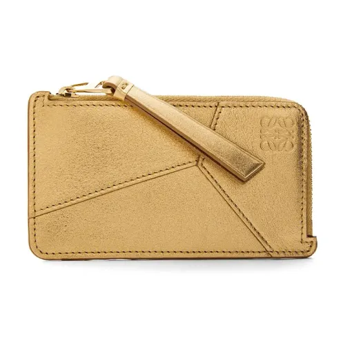LOEWE Пазл Коровья кожа Картхолдер Женские Золотой