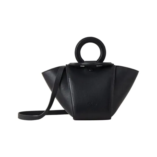 Mulberry Телячья кожа Сумка через плечо Сумка Мини Женская Черная