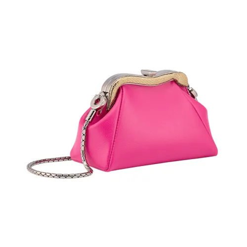 BVLGARI Serpentine Клатч Микроформата Каркас В Форме Змеи Из Латуни С Покрытием Из Светлого Золота