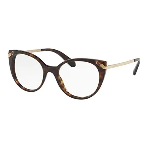 BVLGARI Ацетат Пластик Кошачий глаз Оправы для очков Женские Золото