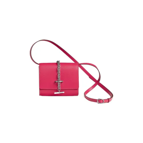 HERMES Chamkila шевро Сумка через плечо Кошелек Женские I6 Розовый Extreme Розовый