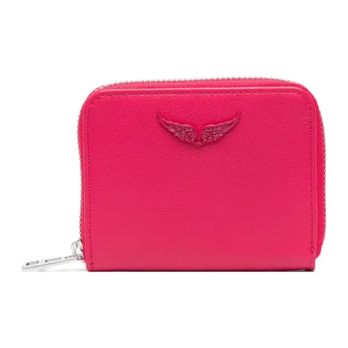 Zadig Voltaire Телячья кожа Кошелек Маленький Женский Фуксия