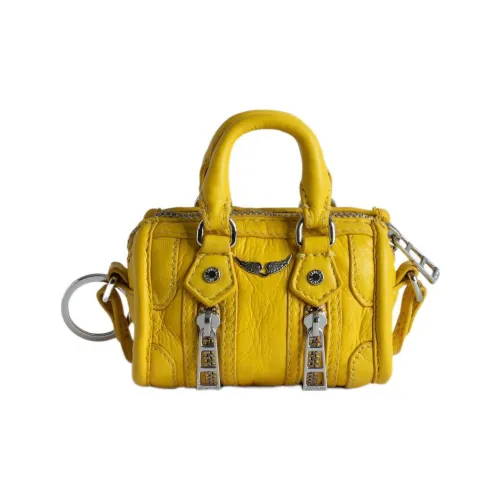 Zadig Voltaire Lambskin Сумка через плечо Мини Женская Желтая