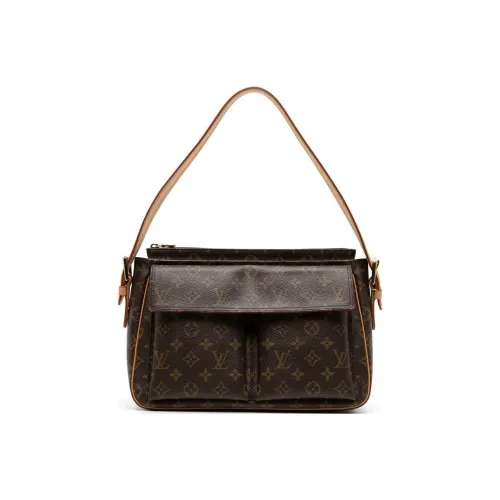LOUIS VUITTON Покрытый холст Сумка Extra Large Женская Коричневая