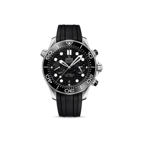 OMEGA Автоматический Механический Часы Мужские Seahorse Series 300m Diving Watch 44 мм Черные