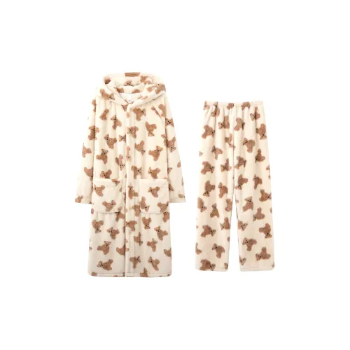 REDU Little Bear Robe Набор Мужской Пижамный Комплект