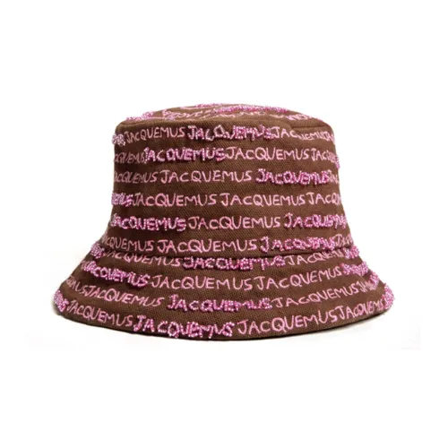 Jacquemus Cotton Bucket Hats Темно-кофейный Женские