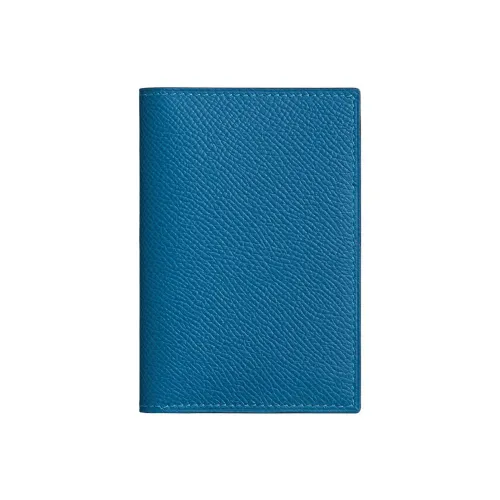 HERMES MC² Euclide Epsom Телячья кожа Мелочь Кошелек Картхолдер Женские 7Q Mykonos Греческий Синий