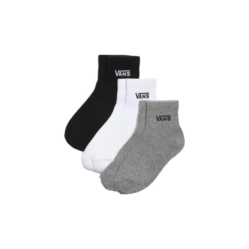VANS 3 шт Черный+Белый+Серый Унисекс MID Носки до икры
