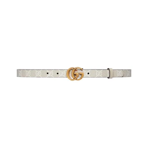 GUCCI Marmont Кожаные ремни Женские Серый Ширина 2CM