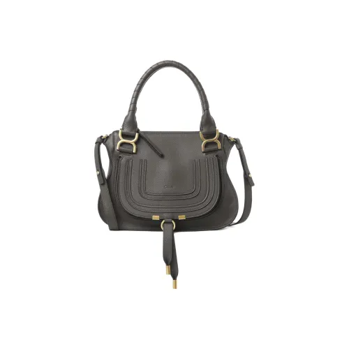 Chloe Marcie с рельефной телячьей кожей сумка через плечо маленькая сумка женская слоновая серый