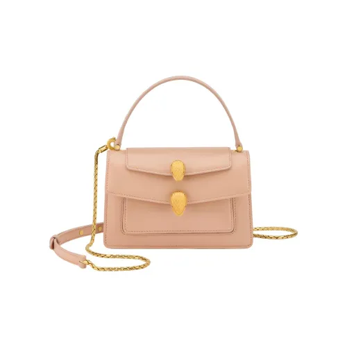 BVLGARI Alexander Wang Коллаборация Гладкая Телячья Кожа Цепочка Сумка через плечо Бананка Женская Розовая