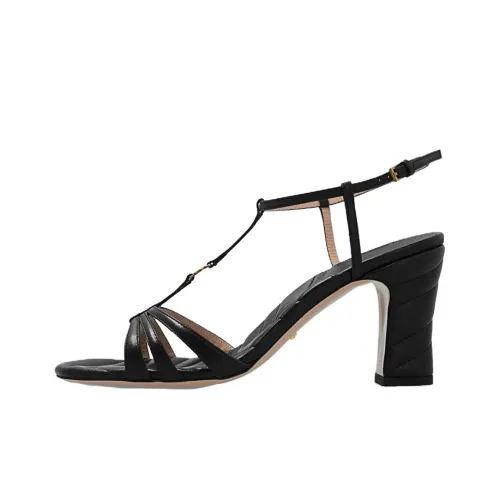 GUCCI One Ремешок Сандалии Женские Черные