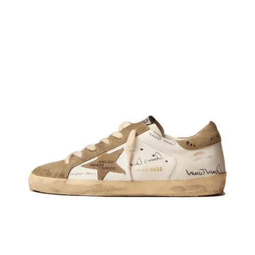 Golden Goose Супер Звезда Скейтборд Кроссовки Низкие Коричневый/Белый Женские