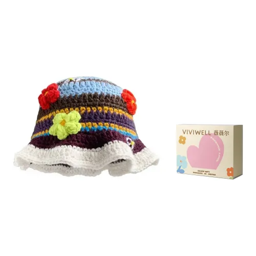 VIVIWELL Пряжа Шапки-бини Коричневый Женский