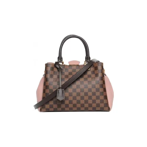 LOUIS VUITTON Холст и кожа сумка через плечо сумка женская коричневый розовый