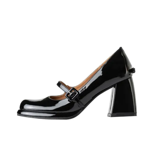 Wonderful Couple Грубый каблук Туфли Мэри Джейн 7,5 см Женские