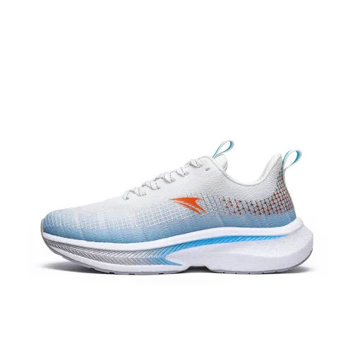 Kinglake Амортизаторы Shock Slip-Resistant Низкие Кроссовки для Бега Унисекс Белый Павлин Синий