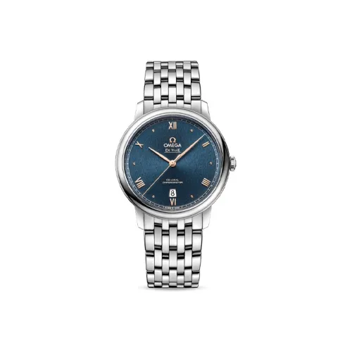 OMEGA Автоматический Механический Часы Мужские Elegant Saucer Series 39,5 мм Синий