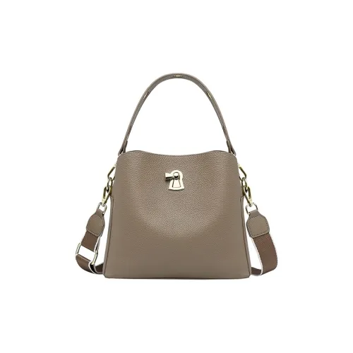 Espin Сумка из коровьей кожи ведрообразной формы через плечо сумка среднего размера женская