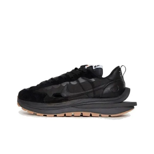 Sacai x Nike VaporWaffle Sacai GUM Противоскользящий Низкий Топ Повседневная Обувь Унисекс Черный