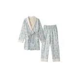 Альфа-флора Цветочный Дизайн Ремешок Тонкий Коралловый Флис Комплекты Одежды