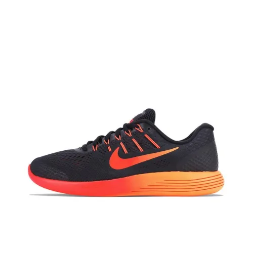 Nike Lunarglide 8 Slip-Resistant Abrasion-Resistant Low-Top Беговые кроссовки Мужские Черные