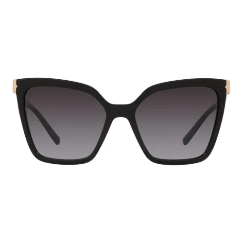 BVLGARI Ацетат Бабочка Солнцезащитные очки Женские Черный