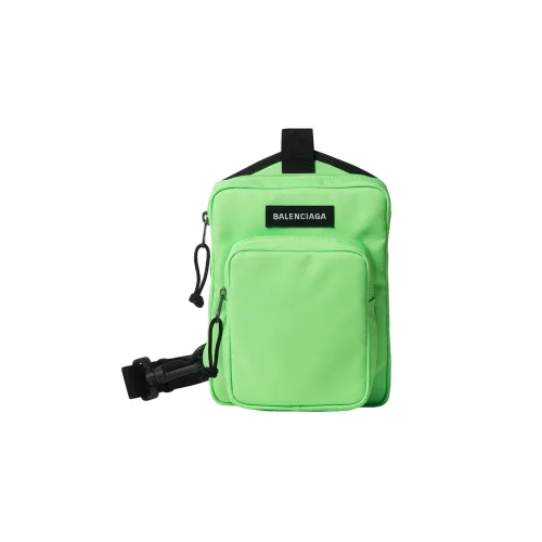 Balenciaga Explorer Переработанный Нейлон Курьерская Сумка Одно Плечо Через Плечо Бананка Сумка-Слинг Стандартная Мужская Зеленая