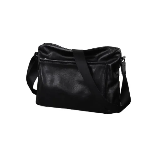 BJIAX Сумка из коровьей кожи сумка через плечо мужская черная