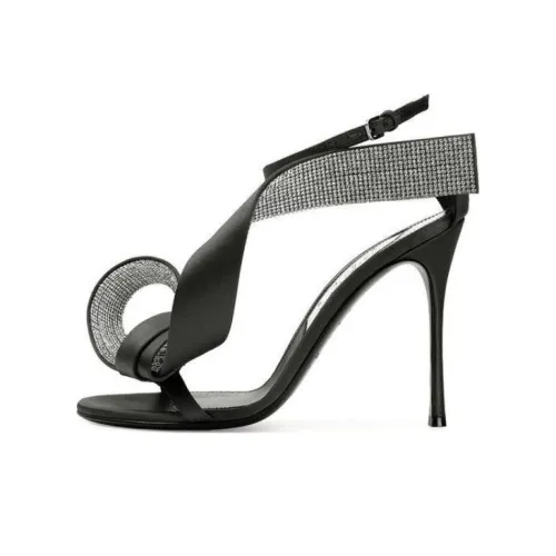 SERGIO ROSSI One Ремень Сандалии 4CM Женские Черный