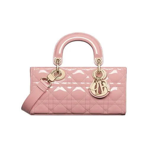 DIOR LADY D Радость Лакированная кожа с коровьей кожей Сумка Lady Dior Сумка через плечо Сумка маленькая Женская