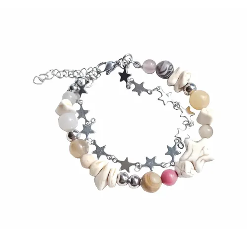 MUYAN Двойной слой Браслет со звездами Женские