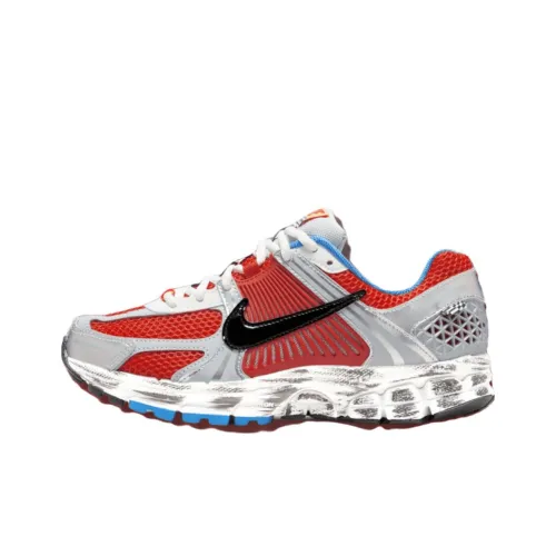 Nike Air Zoom Vomero 5 Low Топ Повседневный Тренировки Городской Коммутирование Беговые кроссовки Женские Серый Красный Черный Белый