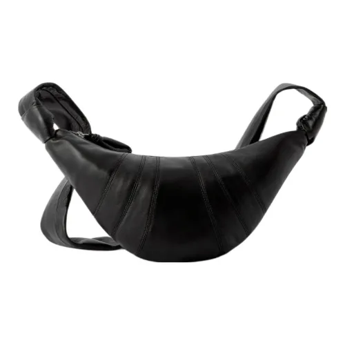 Lemaire Croissant Series Sheepskin Croissant Bag Crossbody Bag Shoulder Bag Small Unisex Black Лемье Croissant Series Сумка из овчины Croissant Сумка через плечо Сумка на плечо Маленькая Унисекс Черная