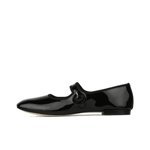 Repetto Georgia Грубый каблук Туфли Мэри Джейн 2 см Женские Черные