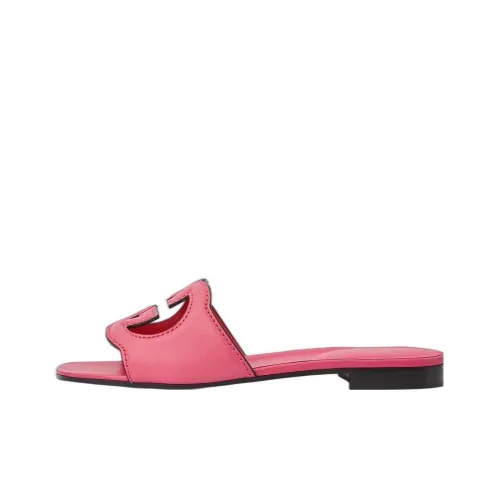 GUCCI Interlocking Слипоны Женские Темно-розовый